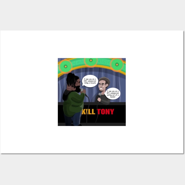 David Lucas & Tony Hinchcliffe Roasting Eachother - Kill Tony Podcast Merch & Gifts Wall Art by Ina